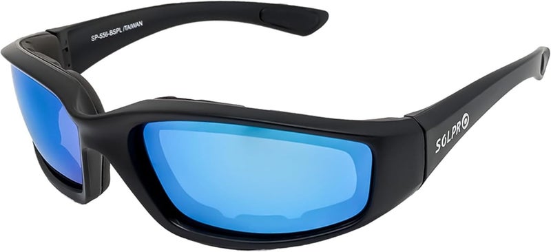 SOLPRO Motorcycle Riding Glasses Foam Padded Windproof Polarized TR90 Floating Frame for Outdoor Activity Sports And Fishing - Image 1